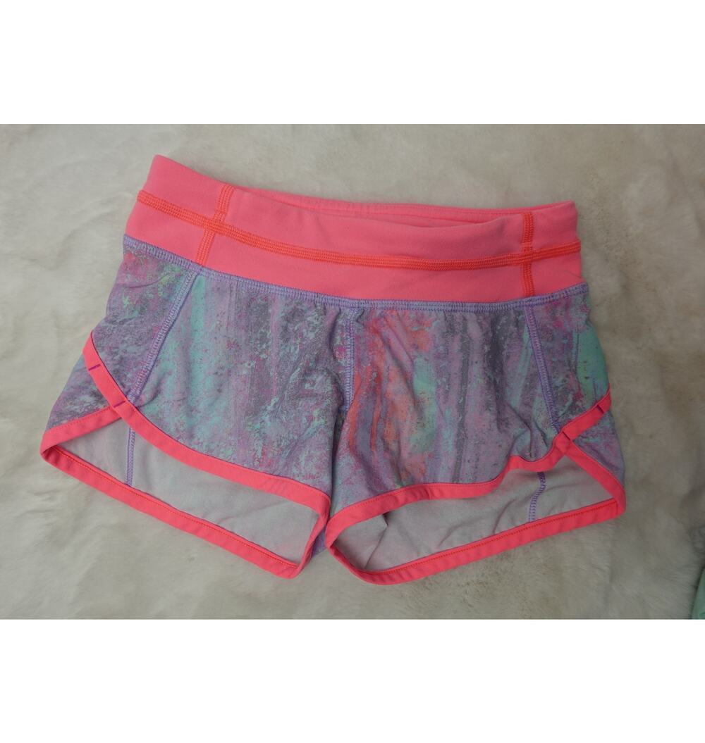 Ivivva by Lululemon Girls' Speedy Shorts Purple/ Pink Size 6